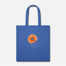 Donut Healthy-Food Bread Bake Snack Foodstuff Royal Blue Tote Bag